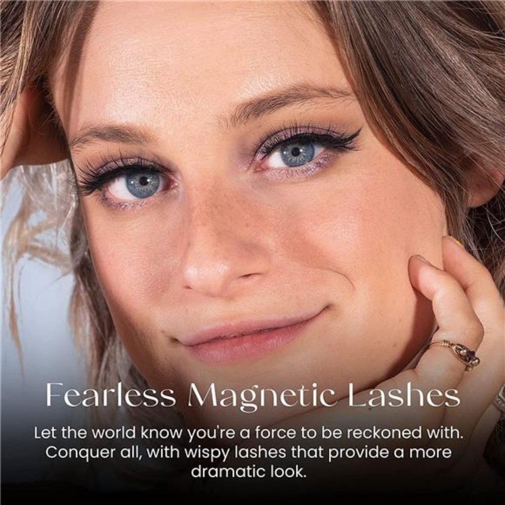 Magnetic Eyelashes, Handmade Silk Lashes (Fearless) - Picture 4 of 7